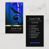 スタイリッシュな名刺(万能) - "Lumina " 名刺 (正面/裏面)