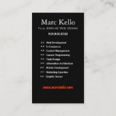 スタイリッシュな名刺(万能) - "Lumina 2" 名刺 (裏面)