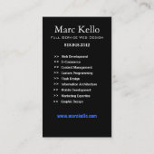 スタイリッシュな名刺(万能) - "Lumina 2" 名刺 (裏面)