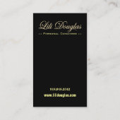 スタイリッシュな名刺(万能) - "Roccoco " 名刺 (裏面)