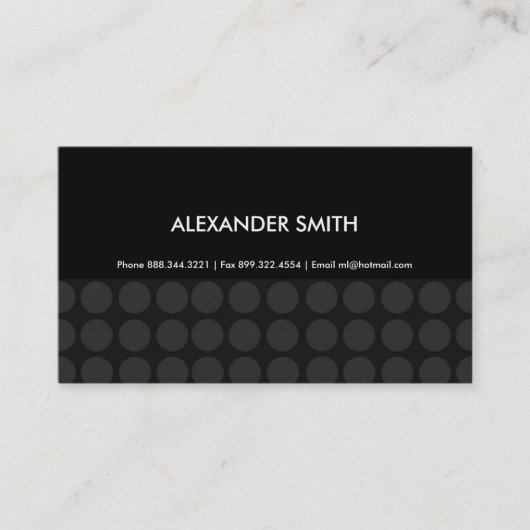 スタイリッシュな名刺 名刺 (正面)