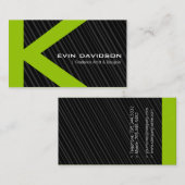 スタイリッシュな名刺 名刺 (正面/裏面)