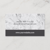 スタイリッシュな大理石のダンベルはフィットネスのインストラクターを重くします 名刺 (裏面)