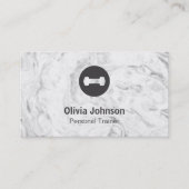 スタイリッシュな大理石のダンベルはフィットネスのインストラクターを重くします 名刺 (正面)