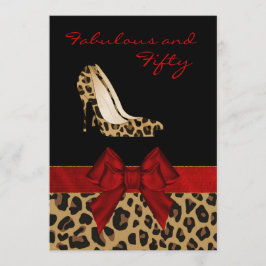 スタイリッシュな女性のJaguar Stiletto Custom Invitation 招待状