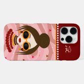 スタイリッシュな女性 iPhoneケース (裏面横)
