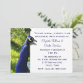 スタイリッシュな孔雀の婚約パーティの招待状 招待状 (スタンド正面)