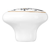スタイリッシュな家族の文字の陶器のノブの装飾アクセント セラミックノブ (側面)