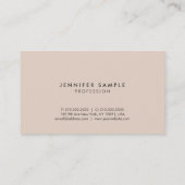 スタイリッシュな専門のエレガントな色のモダンなデザイン 名刺 (裏面)