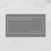 スタイリッシュな専門のエレガントな色のモダンなデザイン 名刺 (正面)