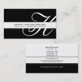 スタイリッシュな専門のモノグラム"H"ビジネス 名刺 (正面/裏面)