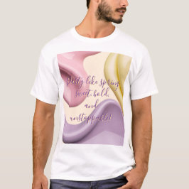 スタイリッシュな抽象グラフィックのクラシックTシャツ Tシャツ
