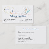 スタイリッシュな数学の個人教師/先生の名刺 予約カード (正面/裏面)