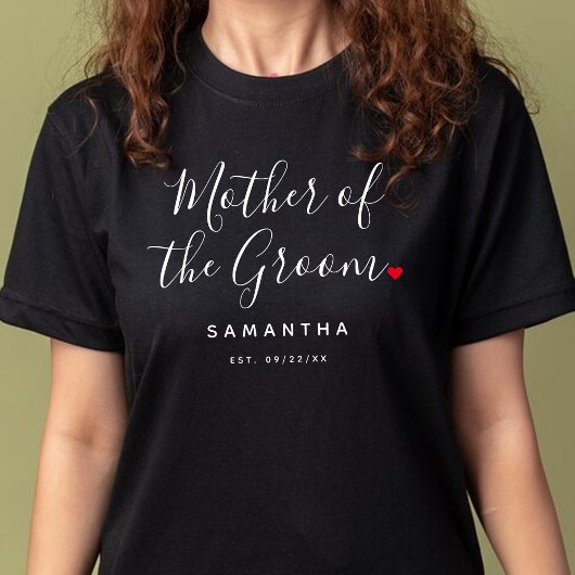 スタイリッシュな新郎の母の結婚式 Tシャツ