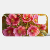 スタイリッシュな明るい花柄のピンクの美しい自然デザイン Case-Mate iPhoneケース (裏面 (横))