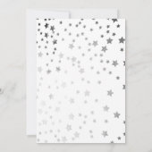 スタイリッシュな星のスイート16 招待状 (裏面)
