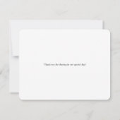 スタイリッシュな服の暗灰色|は感謝していしています サンキューカード (裏面)