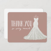 スタイリッシュな服の暗灰色|は感謝していしています サンキューカード (正面/裏面)