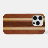 スタイリッシュな木目調 iPhoneケース (裏面横)