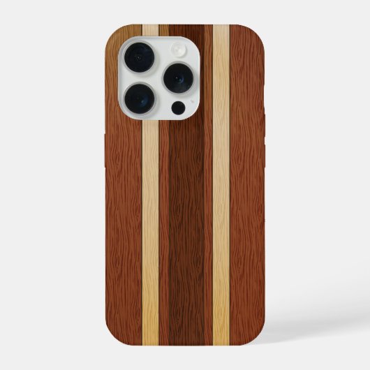 スタイリッシュな木目調 iPhoneケース (裏面)