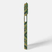 スタイリッシュな植物画調のオレンジと黒の花柄 Case-Mate iPhoneケース (裏面 / 右)