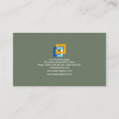 スタイリッシュな構造ラインブロックの建築家 名刺 (裏面)