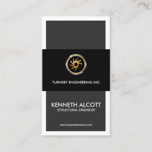 スタイリッシュな構造工学技術者を活気づけるクリエイティブ 名刺