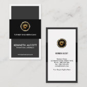 スタイリッシュな構造工学技術者を活気づけるクリエイティブ 名刺 (正面/裏面)