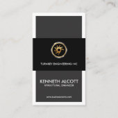 スタイリッシュな構造工学技術者を活気づけるクリエイティブ 名刺 (正面)