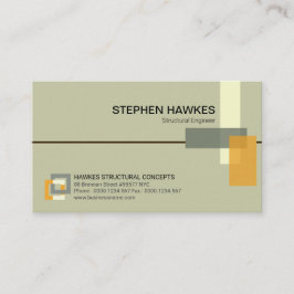 スタイリッシュな構造建物の柱の設計 名刺