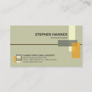 スタイリッシュな構造建物の柱の設計 名刺