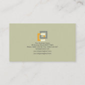 スタイリッシュな構造建物の柱の設計 名刺 (裏面)