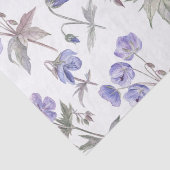 スタイリッシュな水彩花の紫色のバイオレット 薄葉紙 (詳細)