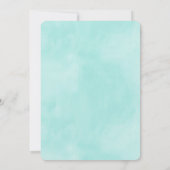 スタイリッシュな水彩花束の誕生日 招待状 (裏面)