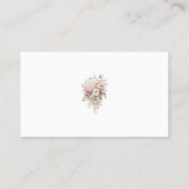 スタイリッシュな水彩花柄のエレガントな Wedding Rsvp エンクロージャーカード (裏面)