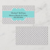 スタイリッシュな水玉模様のカスタムなお母さんの演劇の日付カード コーリングカード (正面/裏面)