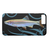 スタイリッシュな波とともに泳ぐトリカラーシャイナー Case-Mate iPhoneケース (裏面(横))