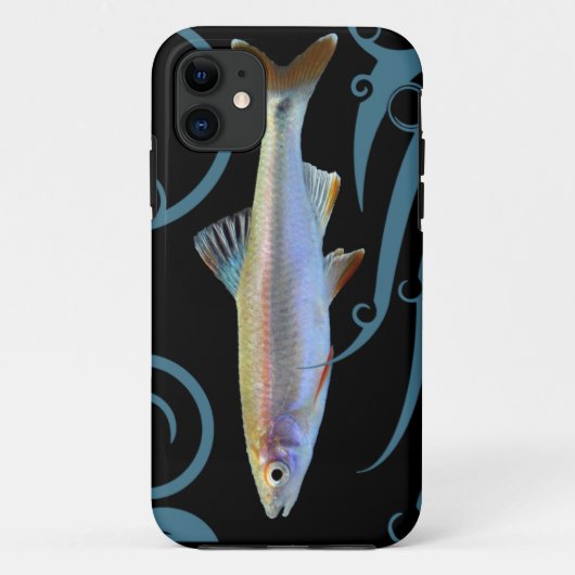 スタイリッシュな波とともに泳ぐトリカラーシャイナー Case-Mate iPhoneケース (裏面)
