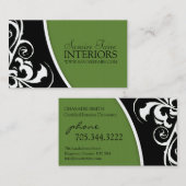 スタイリッシュな渦巻:: 名刺 (正面/裏面)