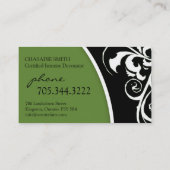 スタイリッシュな渦巻:: 名刺 (裏面)