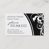 スタイリッシュな渦巻:: 名刺 (裏面)