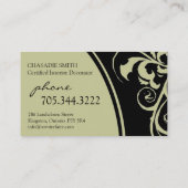 スタイリッシュな渦巻:: 名刺 (裏面)