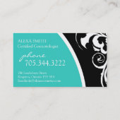 スタイリッシュな渦巻:: 名刺 (裏面)