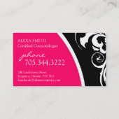 スタイリッシュな渦巻:: 名刺 (裏面)