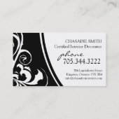 スタイリッシュな渦巻:: 名刺 (裏面)