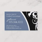 スタイリッシュな渦巻:: 名刺 (裏面)