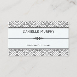 スタイリッシュな灰色および白く幾何学的なアポイントメント 予約カード