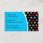 スタイリッシュな点-名刺 名刺 (裏面)