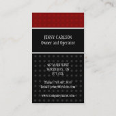 スタイリッシュな点-名刺 名刺 (裏面)