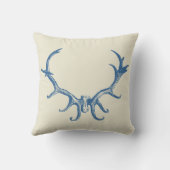 スタイリッシュな狩りの素朴なシカの枝角のレトロの芸術の雄鹿 クッション (裏面)